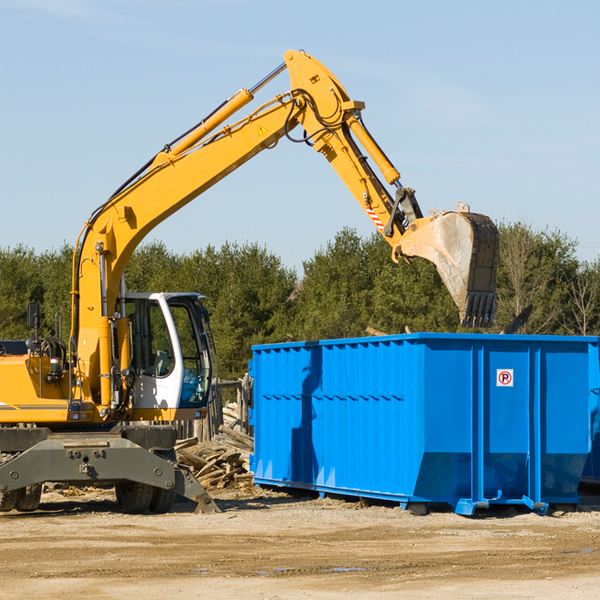 can i choose the location where the residential dumpster will be placed in Timberlake